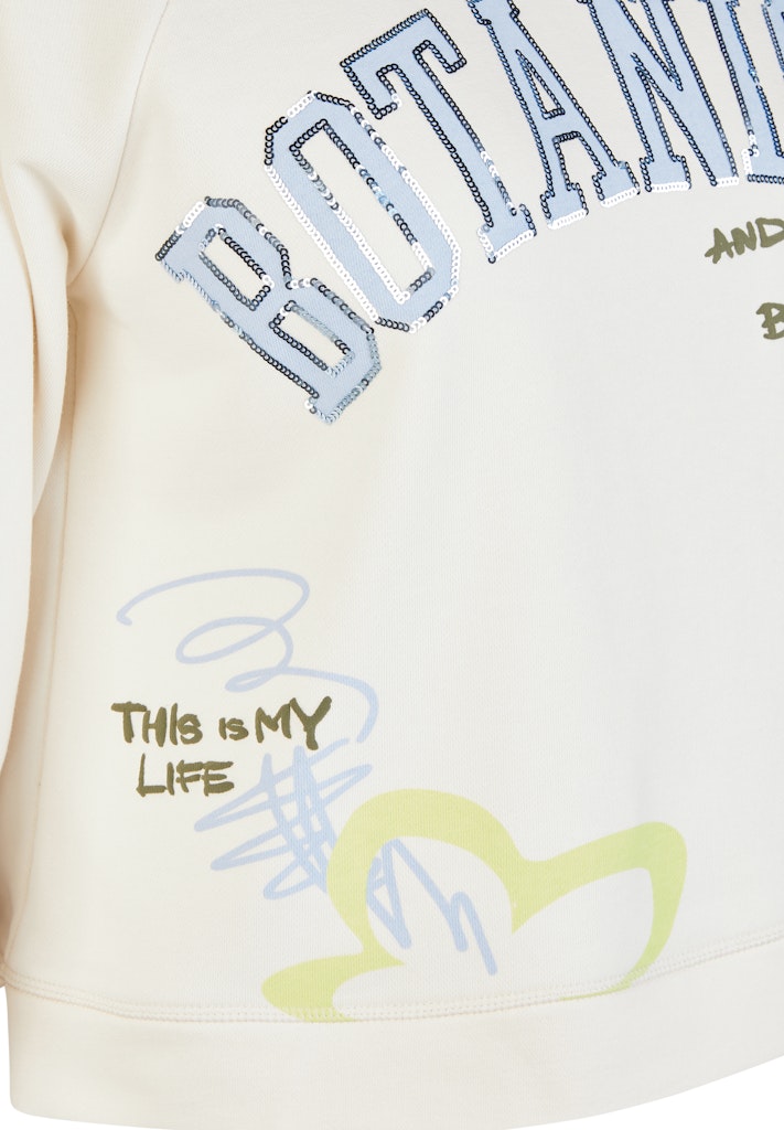 LeComte Ivory Botanical Sweatshirt