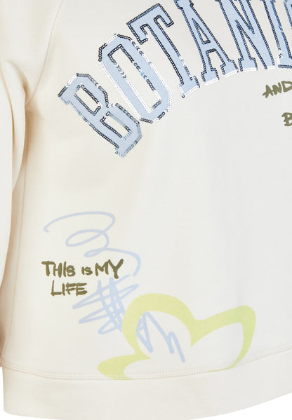 LeComte Ivory Botanical Sweatshirt