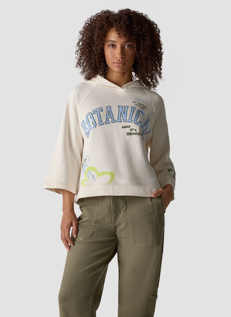 LeComte Ivory Botanical Sweatshirt