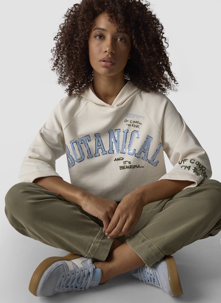 LeComte Ivory Botanical Sweatshirt