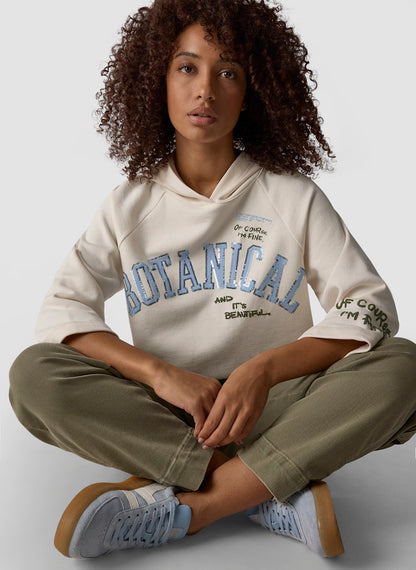 LeComte Ivory Botanical Sweatshirt