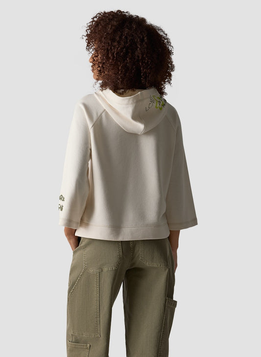 LeComte Ivory Botanical Sweatshirt