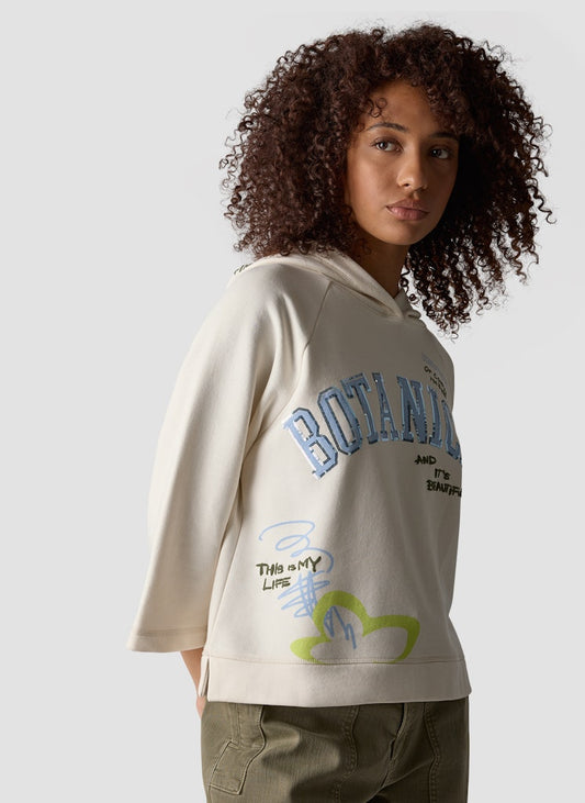 LeComte Ivory Botanical Sweatshirt