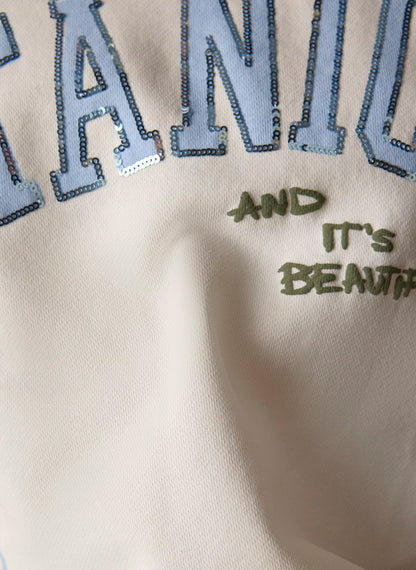 LeComte Ivory Botanical Sweatshirt