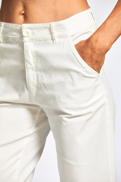 Peruzzi White Cotton Chino