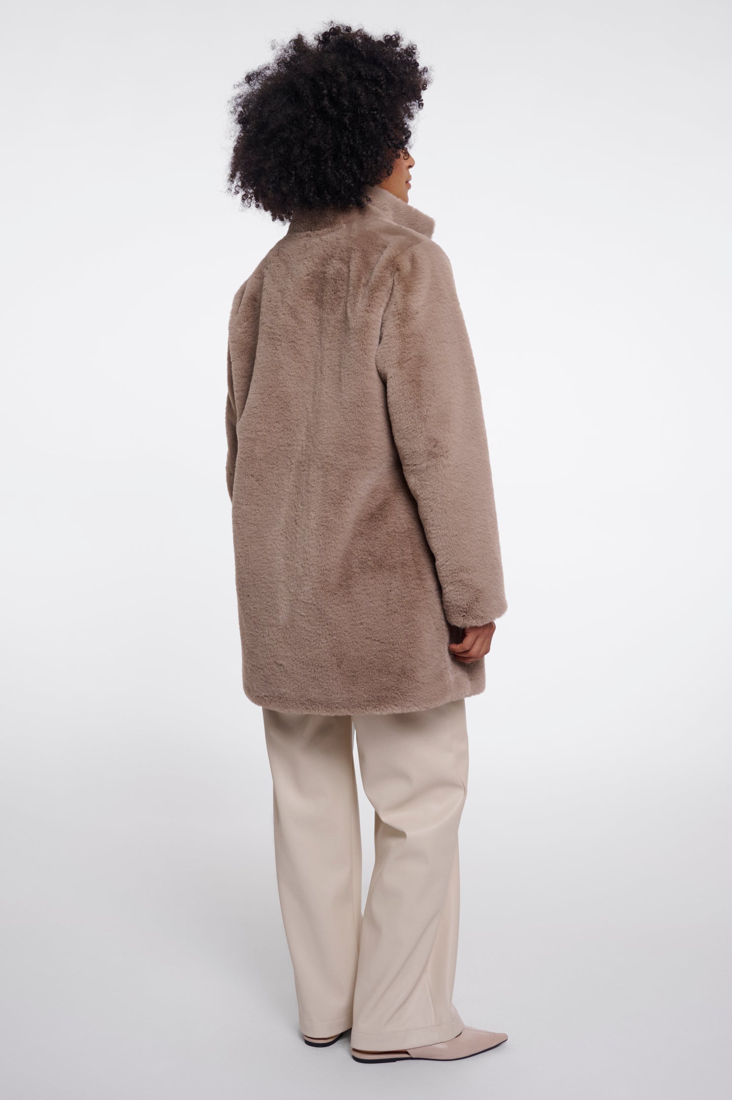 Mocha Faux Fur Coat