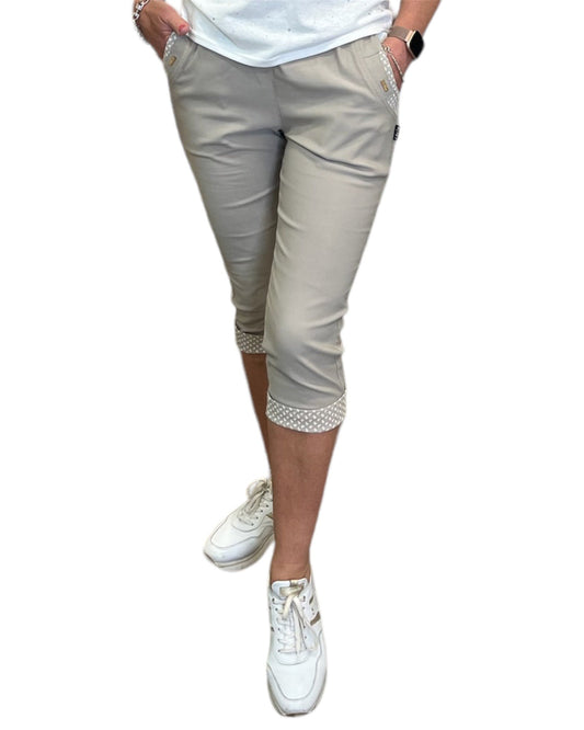 Stone Cropped Trousers