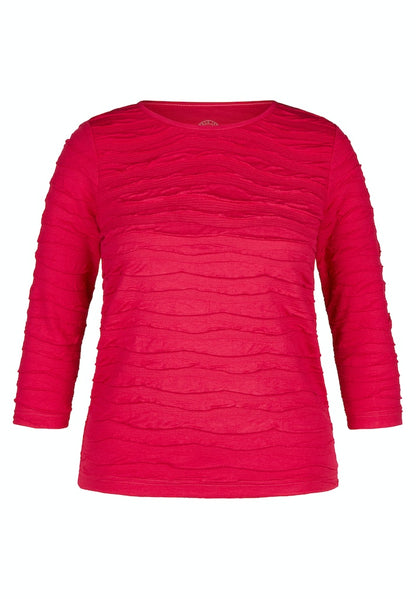 Rabe Wrinkled Effect Cerise Top