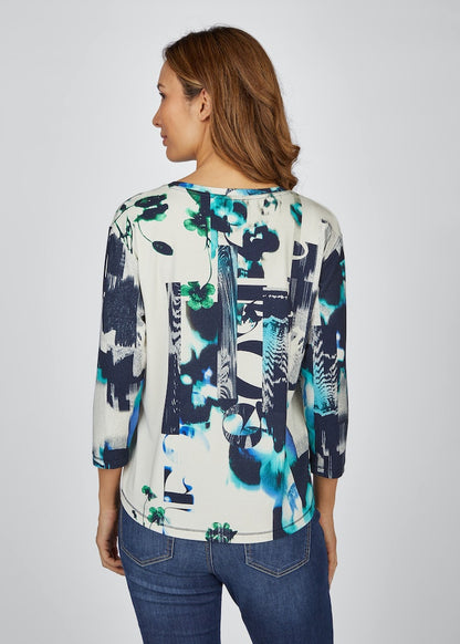 Rabe Abstract Print Top