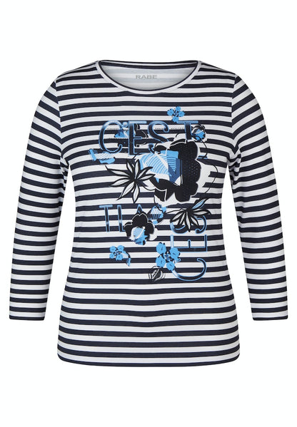 Rabe Navy Striped Top