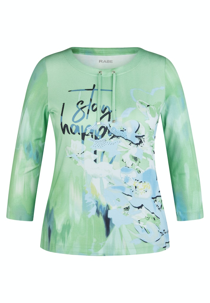 Rabe Green Happiness Floral Top