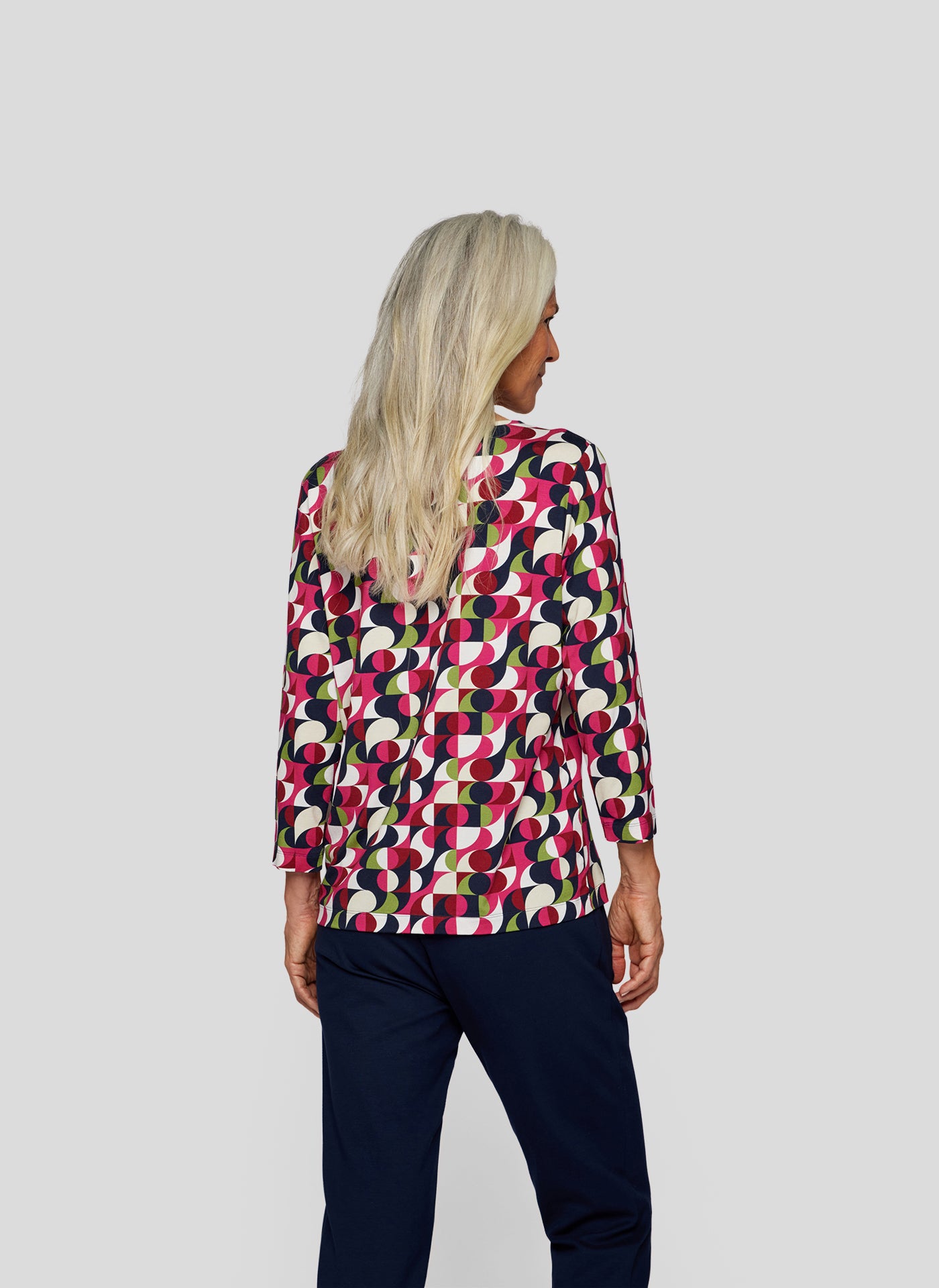 Rabe Ruby Geometric Print Top