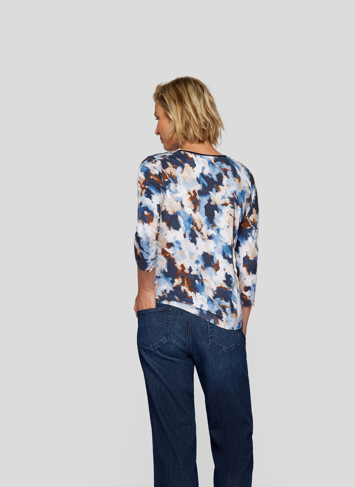 Rabe Abstract Print Top