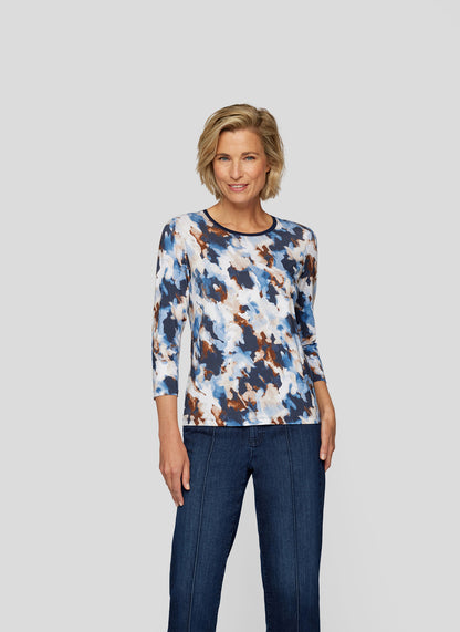 Rabe Abstract Print Top