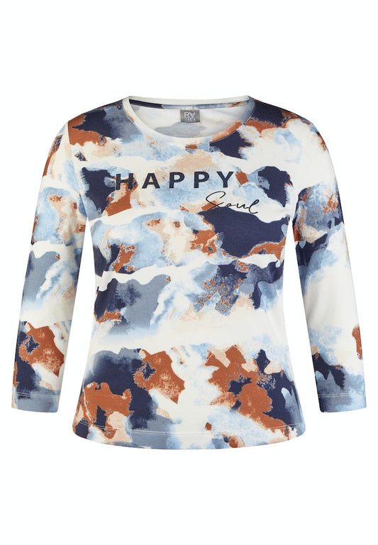 Rabe Cloudy Sky Print Top