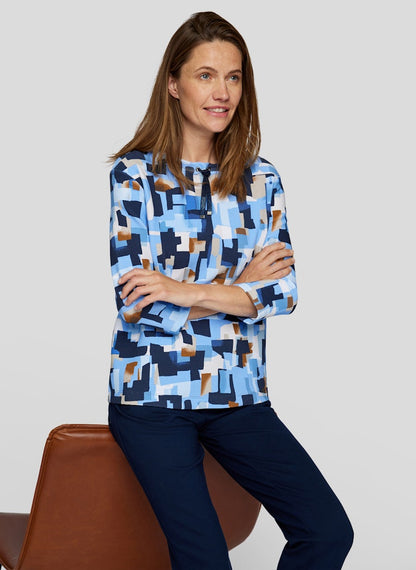 Rabe Blue Abstract Print sweatshirt