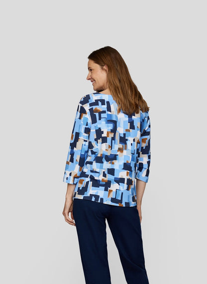 Rabe Blue Abstract Print sweatshirt