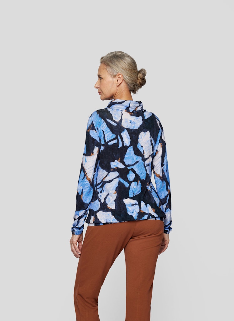 Rabe Abstract Cowl Neck Top