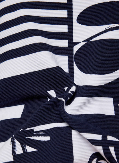 Rabe Navy Mix Print T-shirt