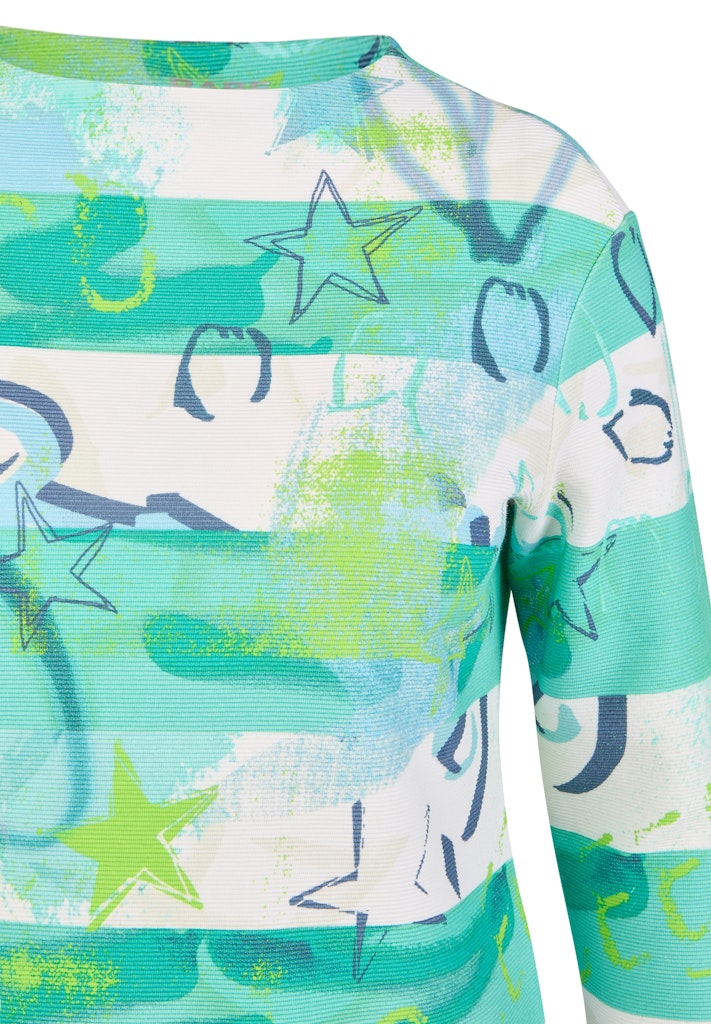 Rabe Green Mix Print Top