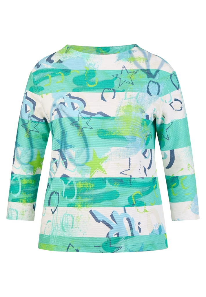 Rabe Green Mix Print Top