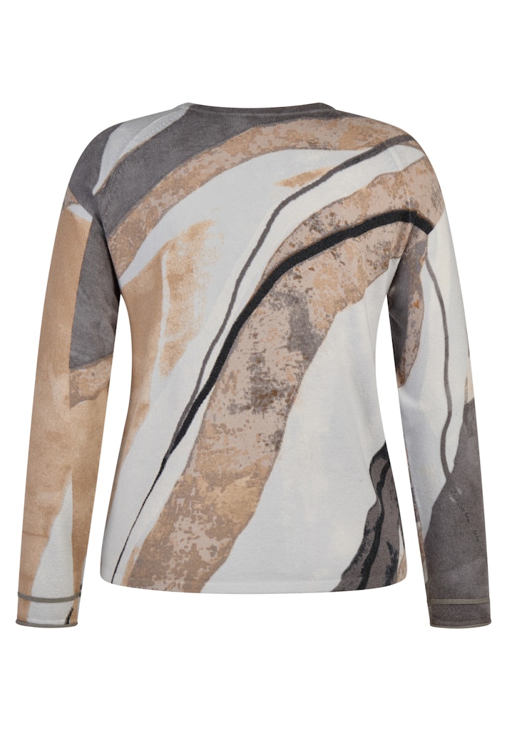 Rabe Silver Print Raglan Sleeve Top