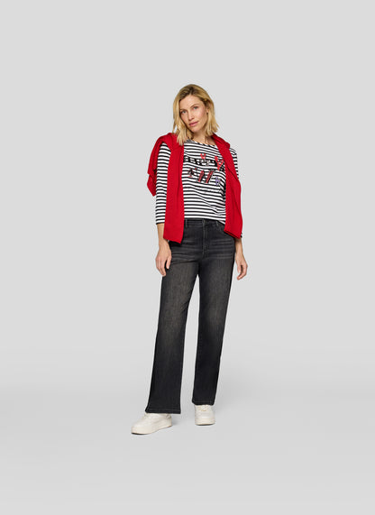 Rabe Black Striped Top