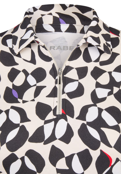 Rabe Black Abstract Print Top