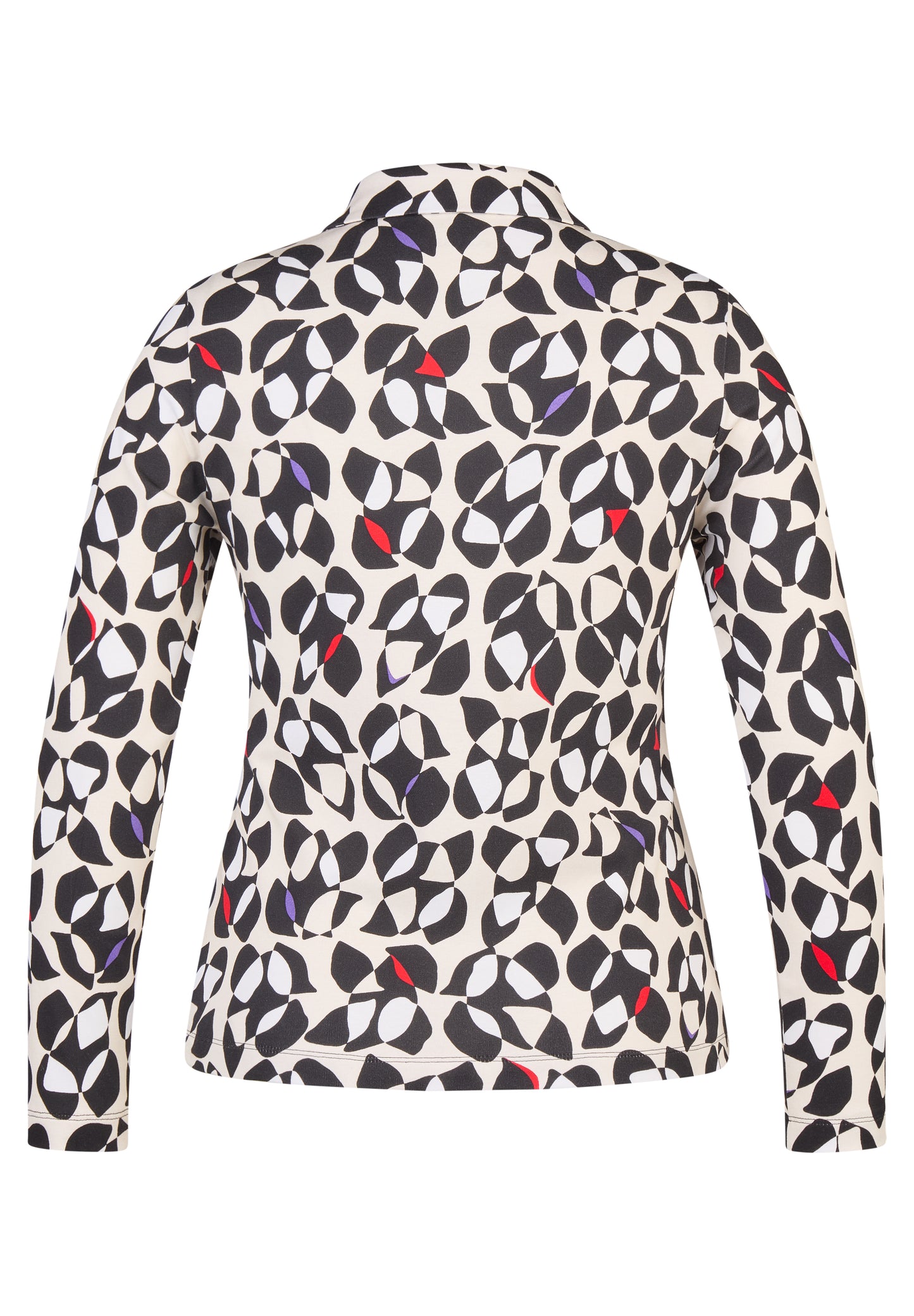 Rabe Black Abstract Print Top