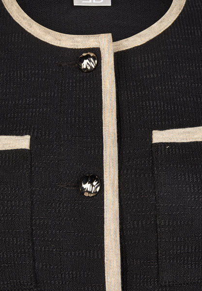 Rabe Black Contrast Trim Jacket