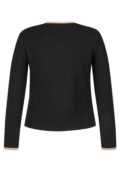 Rabe Black Contrast Trim Jacket