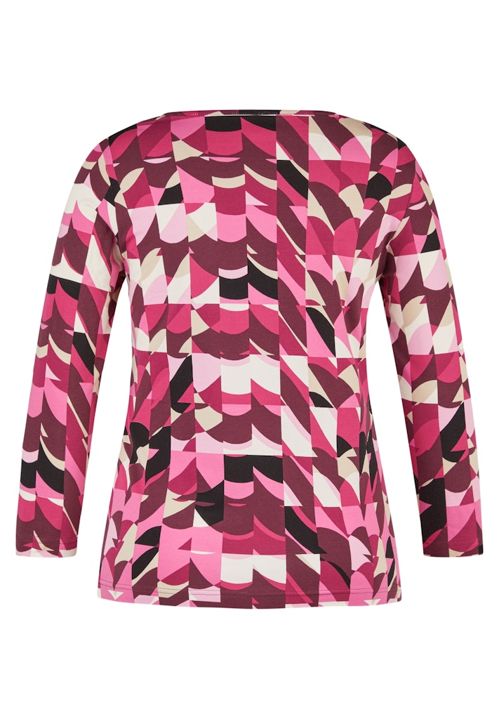 Rabe Mallow Pink Abstract Print Top