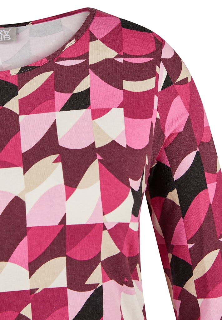 Rabe Mallow Pink Abstract Print Top