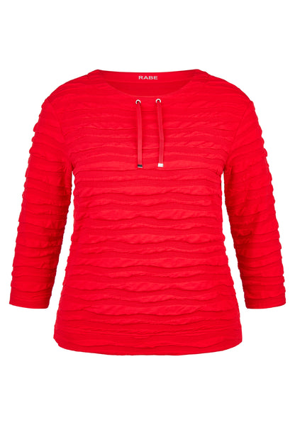 Rabe Poppy Red Wrinkle Top