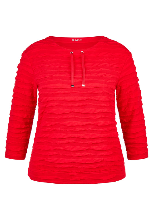 Rabe Poppy Red Wrinkle Top