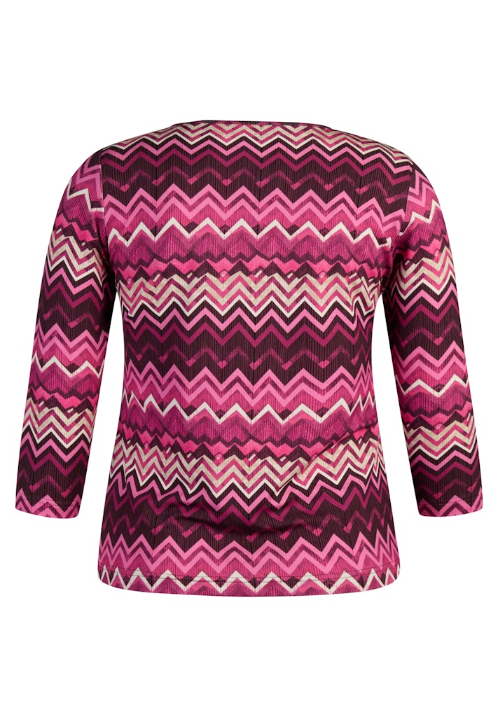 Rabe Plum Zig Zag Top