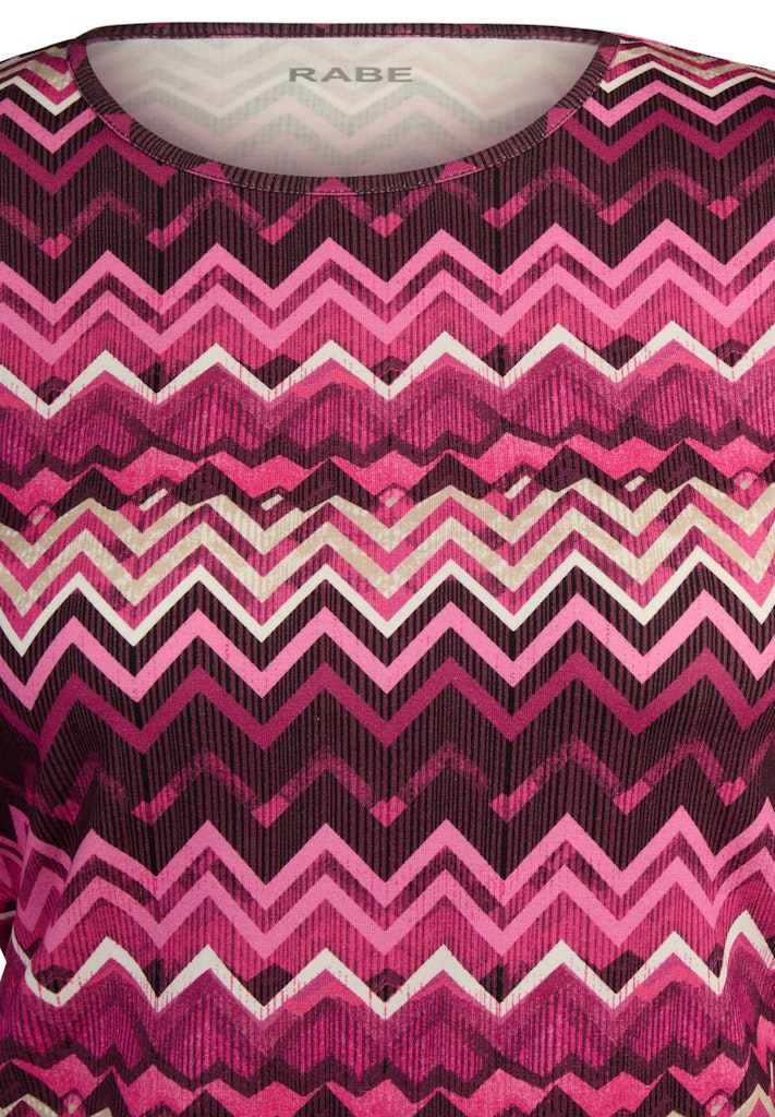 Rabe Plum Zig Zag Top