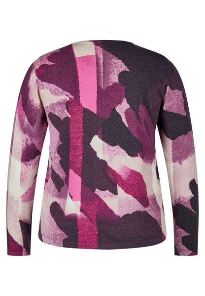 Rabe Plum Abstract Sweater