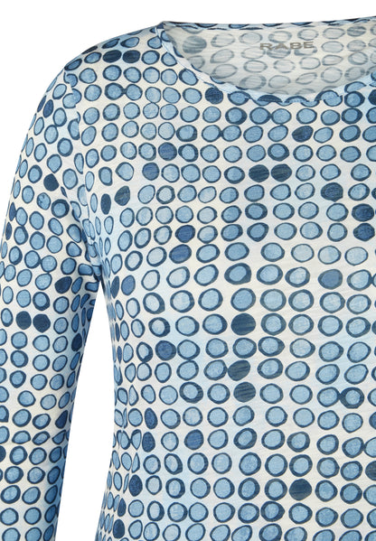 Rabe Blue Circle Print Top