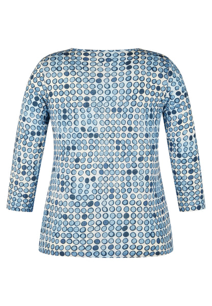 Rabe Blue Circle Print Top