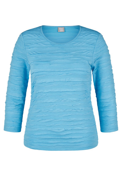 Rabe Turquoise Wrinkle Effect Top