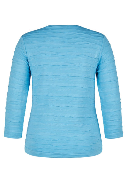 Rabe Turquoise Wrinkle Effect Top