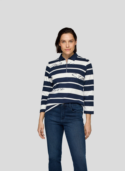 Rabe Nordic Blue Polo Top