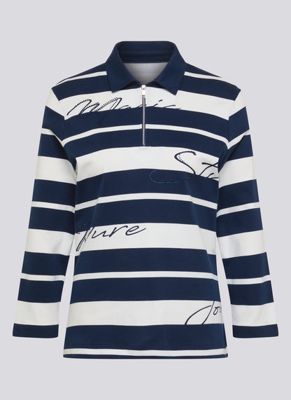 Rabe Nordic Blue Polo Top