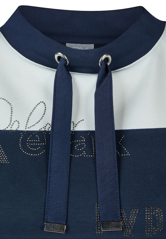Rabe Navy and White Sweatshirt