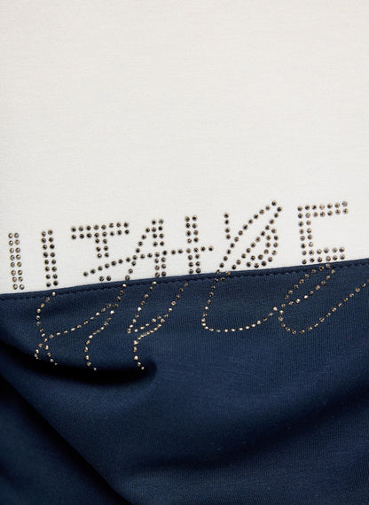 Rabe Navy and White Sweatshirt
