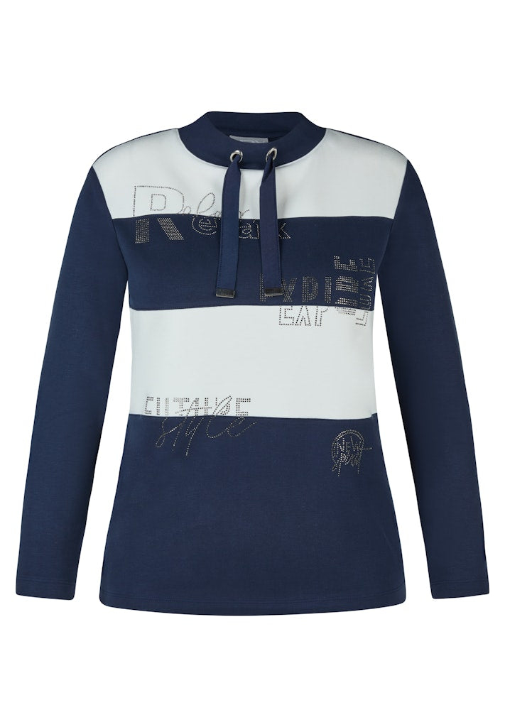 Rabe Navy and White Sweatshirt