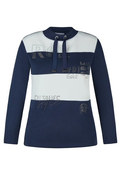 Rabe Navy and White Sweatshirt