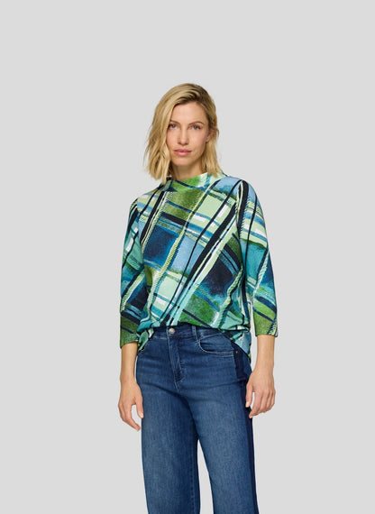 Rabe Green Check Top