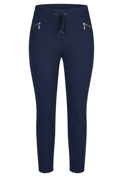 Rabe Marine Blue Casual Trousers